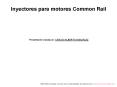 Inyectores para motores Common Rail