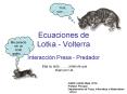 Ecuaciones de Lotka Volterra