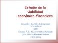 Estudio de la viabilidad econmicofinanciera