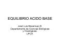 EQUILIBRIO ACIDO BASE