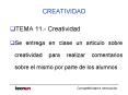 CREATIVIDAD