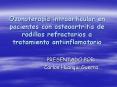 Ozonoterapia intraarticular en pacientes con osteoartritis de rodillas refractarios a tratamiento an