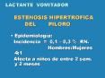 LACTANTE VOMITADOR   ESTENOSIS HIPERTROFICA              DEL    PILORO