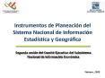 Instrumentos de Planeacin del Sistema Nacional de Informacin Estadstica y Geogrfica