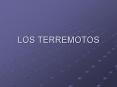 LOS TERREMOTOS