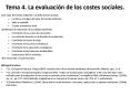 Tema 4' La evaluacin de los costes sociales'