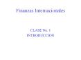 Finanzas Internacionales