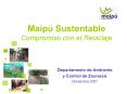 Maip Sustentable Compromiso con el Reciclaje