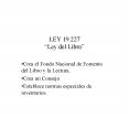 LEY 19'227 Ley del Libro