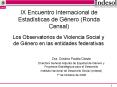 Los Observatorios de Violencia Social y de Gnero en las entidades federativas