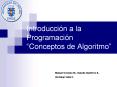 Introduccin a la Programacin Conceptos de Algoritmo