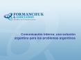 Comunicacin interna: una solucin argentina para los problemas argentinos