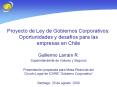 Proyecto de Ley de Gobiernos Corporativos: Oportunidades y desafos para las empresas en Chile