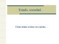 Estado, sociedad