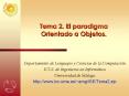Tema 2' El paradigma Orientado a Objetos'