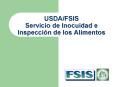 USDAFSIS Servicio de Inocuidad e Inspeccin de los Alimentos