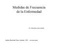 Medidas de Frecuencia de la Enfermedad