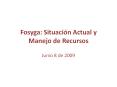 Fosyga: Situaci