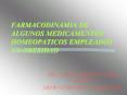 FARMACODINAMIA DE ALGUNOS MEDICAMENTOS HOMEOPATICOS EMPLEADOS EN OBESIDAD