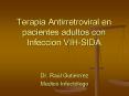 Terapia Antirretroviral en pacientes adultos con Infeccion VIHSIDA