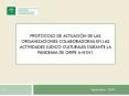 PROTOCOLO DE ACTUACIN DE LAS ORGANIZACIONES COLABORADORAS EN LAS ACTIVIDADES LDICOCULTURALES DURANTE