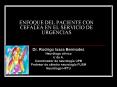ENFOQUE DEL PACIENTE CON CEFALEA EN EL SERVICIO DE URGENCIAS