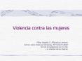 Violencia contra las mujeres