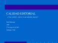 CALIDAD EDITORIAL