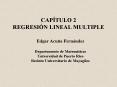 CAPTULO 2 REGRESIN LINEAL MULTIPLE