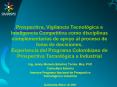 Prospectiva, Vigilancia Tecnolgica e Inteligencia Competitiva como disciplinas complementarias de ap