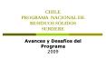 CHILE PROGRAMA NACIONAL DE RESIDUOS SLIDOS SUBDERE