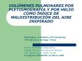 VOLMENES PULMONARES POR PLETISMOGRAFA Y POR HELIO COMO NDICE DE MALDISTRIBUCIN DEL AIRE INSPIRADO