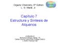 Captulo 7 Estructura y Sntesis de Alquenos