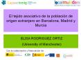 El tejido asociativo de la poblacin de origen extranjero en Barcelona, Madrid y Murcia