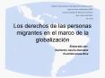 Los derechos de las personas migrantes en el marco de la globalizacin
