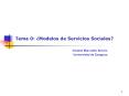 Tema 0: Modelos de Servicios Sociales