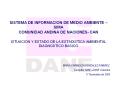SISTEMA DE INFORMACION DE MEDIO AMBIENTE SIMA COMUNIDAD ANDINA DE NACIONES CAN SITUACION Y ESTADO DE