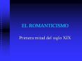 EL ROMANTICISMO
