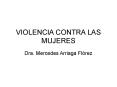 VIOLENCIA CONTRA LAS MUJERES