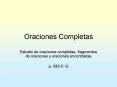 Oraciones Completas