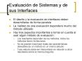 Evaluacin de Sistemas y de sus Interfaces