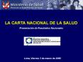 CRUZA NACIONAL POR LOS DERECHOS Y RESPONSABILIDADES CIUDADANAS EN SALUD
