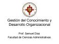 Gestin del Conocimiento y Desarrollo Organizacional