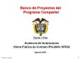 Banco de Proyectos del Programa Compartel
