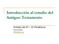 Introduccin al estudio del Antiguo Testamento
