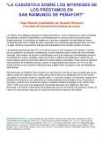 LA CASUSTICA SOBRE LOS INTERESES DE LOS PRSTAMOS EN SAN RAIMUNDO DE PEAFORT Csar Rascn Catedrtico de