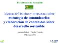 Algunas reflexiones y propuestas sobre estrategia de comunicacin y elaboracin de contenidos sobre de