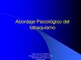 Abordaje Psicolgico del tabaquismo