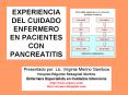 EXPERIENCIA DEL CUIDADO ENFERMERO EN PACIENTES CON PANCREATITIS