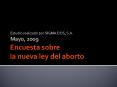 Encuesta sobre la nueva ley del aborto